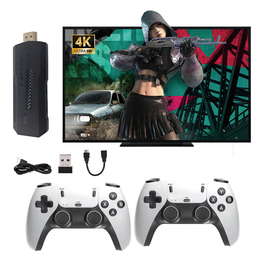 UTBOX X2 Pro retro game stick console with wireless controllers